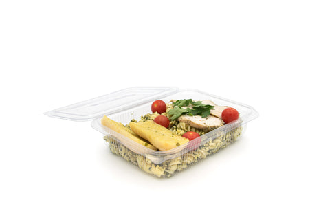 1250ml Rectangular Hinged Salad Container