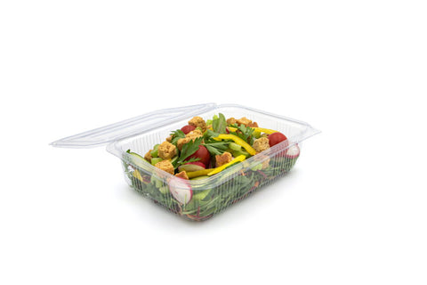 1500ml Rectangular Hinged Salad Container