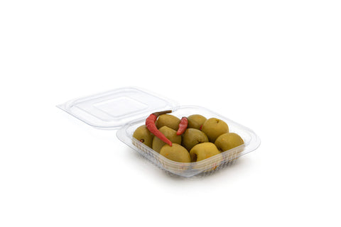 150ml Square Hinged Salad Container