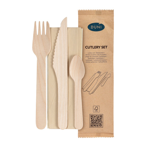 Duni Fiber (Wood/Bamboo) Utensils