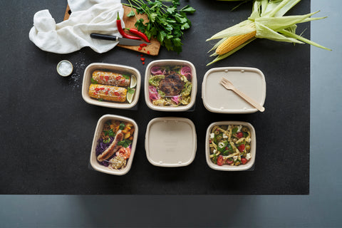 Duni Fiber (e.g. Sugarcane/Bagasse/Bamboo) Lid 900/1200 ml