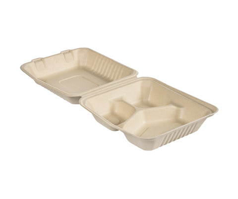 Duni Fiber (e.g. Sugarcane/Bagasse/Bamboo) Container 325/90/90 ml