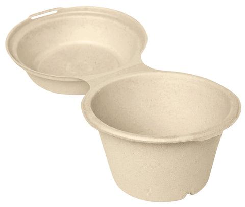 Duni Fiber (e.g. Sugarcane/Bagasse/Bamboo) Container 575 ml