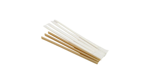 Bagasse Straw | Angle Cut | Individually Wrapped