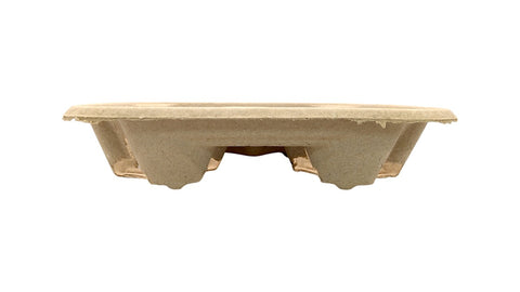 Natural Bagasse Carrier | 4-Cup