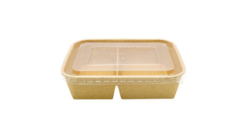 PP 蓋 | 搭配 6/4 分格 900ml 長方紙餐盒