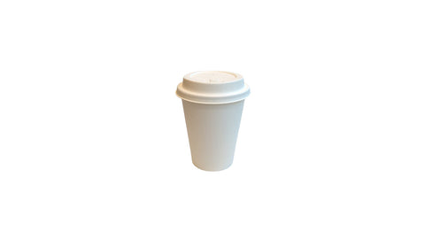 Bagasse Reclosable Lid | White | 90mm