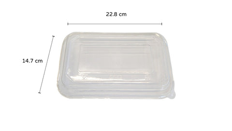 PET 蓋 | 搭配 1000ml-3/7分隔八角長方紙餐盒