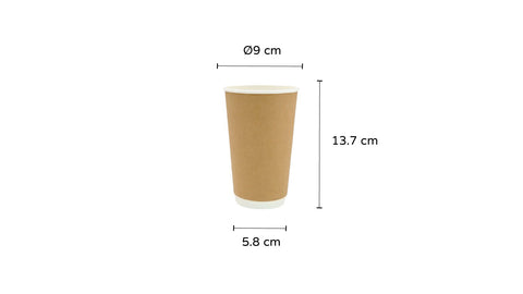 Double Wall Kraft Paper Cup | 500ml