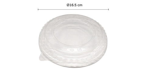 PP Dome Lid | For 1000ml Wide Round Kraft Paper Bowl