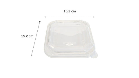 PET Lid | For 650/750ml Octi-Square Paper Container