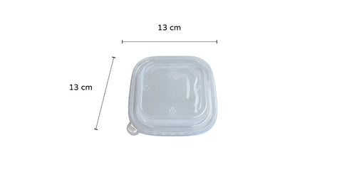 PET Lid | For 500ml Square Container