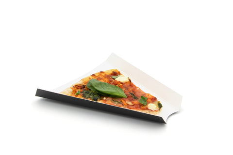1/8 Black Pizza Slice Tray