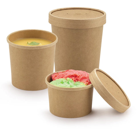 Kraft lid for pot model 2 - 480ml