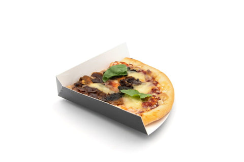 1/4 Black Pizza Slice Tray
