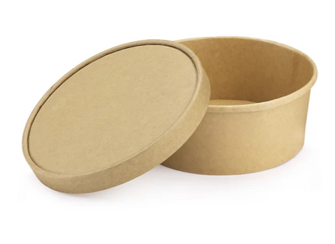 Kraft lid for bowl model 4 - 500ml / 750ml / 960ml