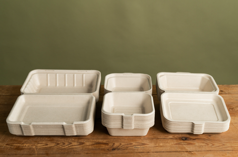 Duni Fiber (e.g. Sugarcane/Bagasse/Bamboo) Container 600 ml