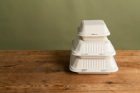 Contenant en fibre Duni (par exemple, canne à sucre/bagasse/bambou) 475 ml