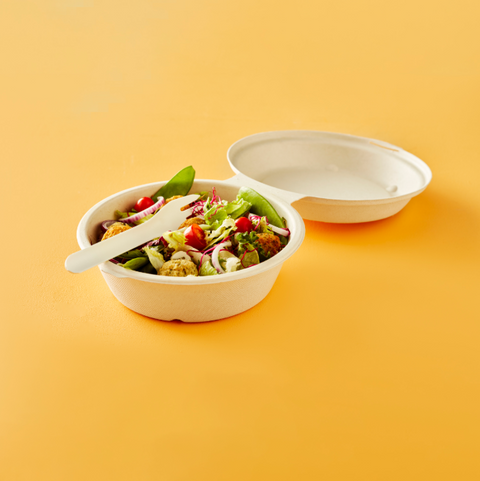 Contenant en fibre Duni (par exemple, canne à sucre, bagasse, bambou) de 750 ml