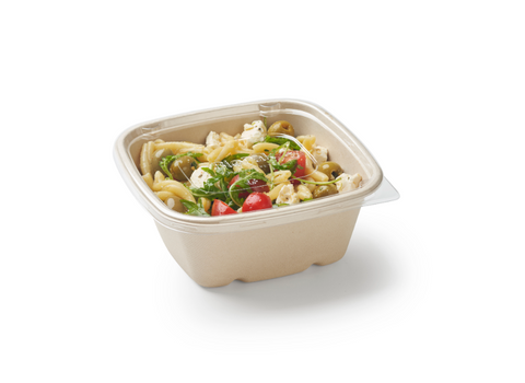 Contenant en fibre Duni (par exemple, canne à sucre, bagasse, bambou) de 1 200 ml