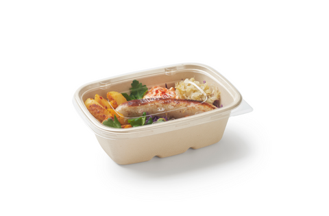 Contenant en fibre Duni (par exemple, canne à sucre, bagasse, bambou) de 1 200 ml