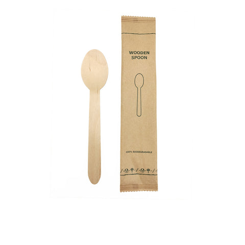 Wood 160mm Spoon