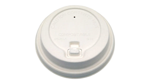 Bagasse Reclosable Lid | White | 90mm
