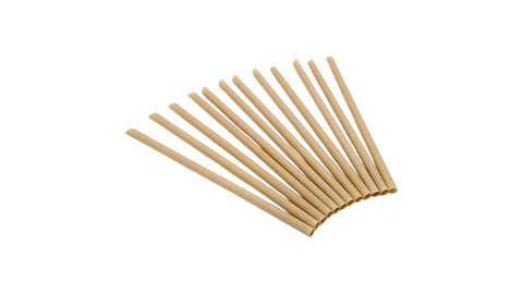 Bagasse Straw | Angle Cut | Individually Wrapped