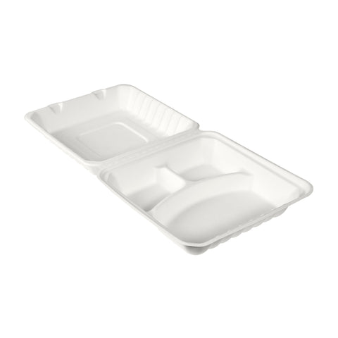 Contenant en fibre Duni (par exemple, canne à sucre/bagasse/bambou) 350/120/120 ml