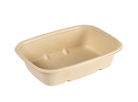 Contenant en fibre Duni (ex. canne à sucre/bagasse/bambou) 900 ml
