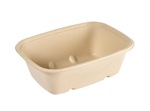 Contenant en fibre Duni (par exemple, canne à sucre, bagasse, bambou) de 1 200 ml