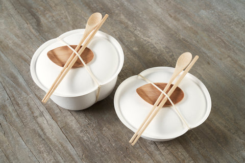 Duni Fibre (par exemple canne à sucre/bagasse/bambou) Couvercle 500/900 ml