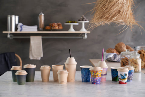 Duni Fibre (par exemple canne à sucre/bagasse/bambou) Couvercle 180/240 ml