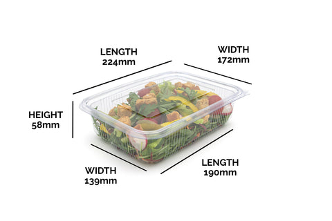 RPET Clamshell - 1500 ml