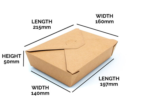 Paperboard Clamshell - 1450 ml