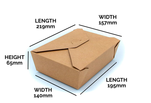 Paperboard Clamshell - 2000 ml