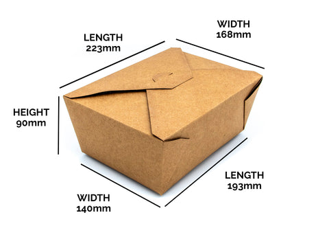 Paperboard Clamshell - 2800 ml