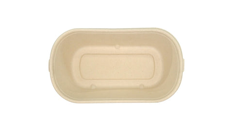 Rectangular Natural Bagasse Container | 1000ml