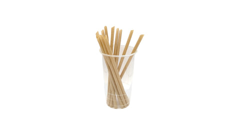 Bagasse Straw | Angle Cut | Individually Wrapped