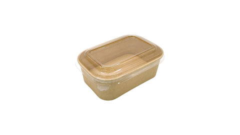 PET Dome Lid | For 750ml Rectangular Container