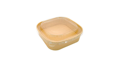 Square Kraft Paper Container | 1000ml