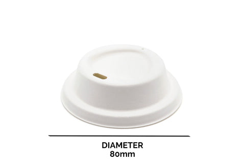 Bagasse Cup Lid - 8 cm