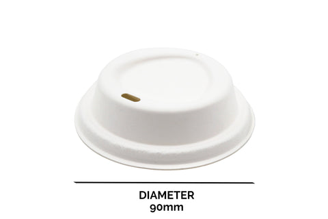Bagasse Cup Lid - 9 cm