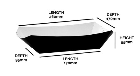 Paperboard Tray - 22 / 17 x 15 / 9.7 x 5.7 cm