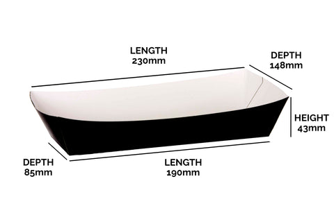 Paperboard Tray - 24 / 19 x 13.5 / 8.5 x 3.5 cm