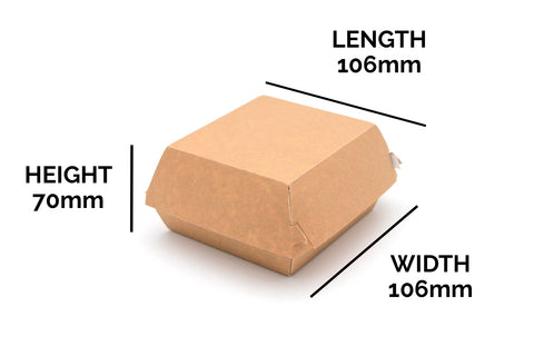 Paperboard Clamshell - 10.6 x 10.6 x 7 cm