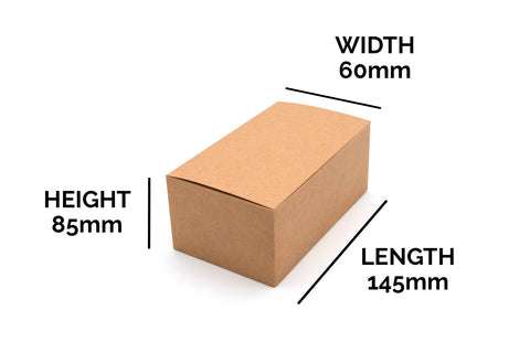 Paperboard Clamshell - 14.5 x 8.5 x 6 cm