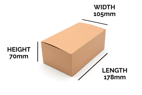 Paperboard Clamshell - 17.8 x 10.6 x 7 cm