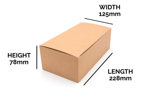 Paperboard Clamshell - 22.8 x 12.5 x 7.8 cm