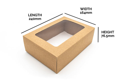 Mini Kraft Platter Box & Insert (01PLEXTS & 01PLTQI)
